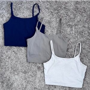3 pack Women's Classic Cami Top - Navy, Gray, and White